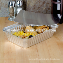 Almacenamiento desechable de grado alimenticio de aluminio